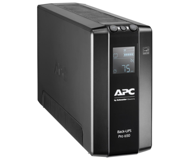 APC Back-UPS Pro (650VA/390W, 6xIEC, RJ-45, AVR, LCD) - 520166 - zdjęcie 3
